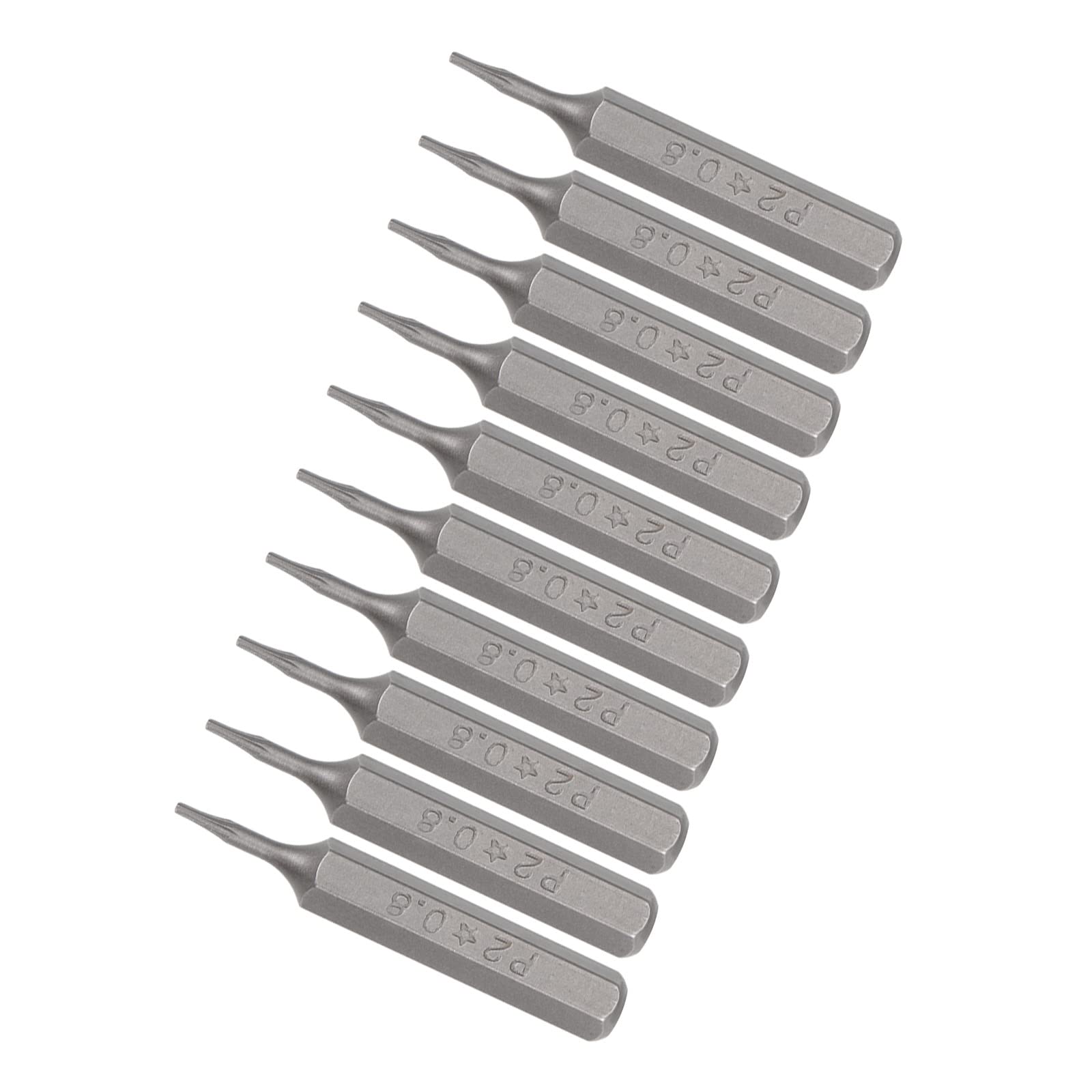 Kozelo 10pcs Star Bit - [1.1 Inch x H5/32 x P2/0.8mm] Hex Shank Torx Screw Driver Batch Head for Socket Screwdriver Handle Use