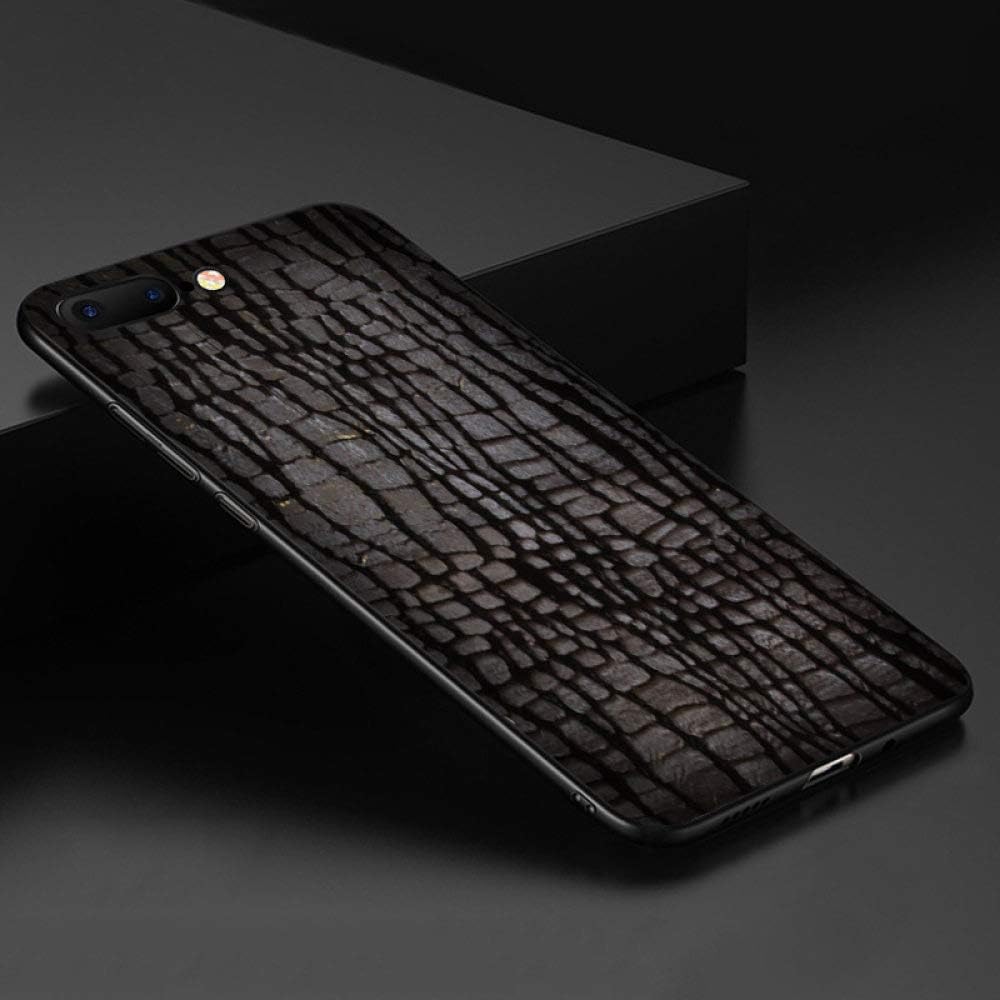 EWUEJNK Apple Phone Case,Crocodile Black For Iphone 6 6S 7 8 Plus X Xs Xr Xs Max Snake Skin Zebra Leopard Print Crocodile Soft Tpu Silicone Back Cover Shell, Iphone Xr