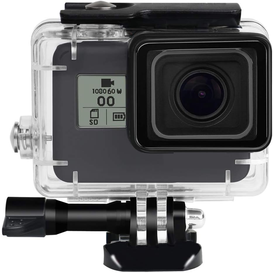 Waterproof 60 M Transparent Underwater Housing Case with Red Filter & 12 pcs Anti Fog Inserts for GoPro Hero (2018) - Image 3