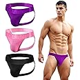 JOCKLAND Jock Strap Thongs, Sexy Brief Underwear for Men Athletic Supporters Underpants