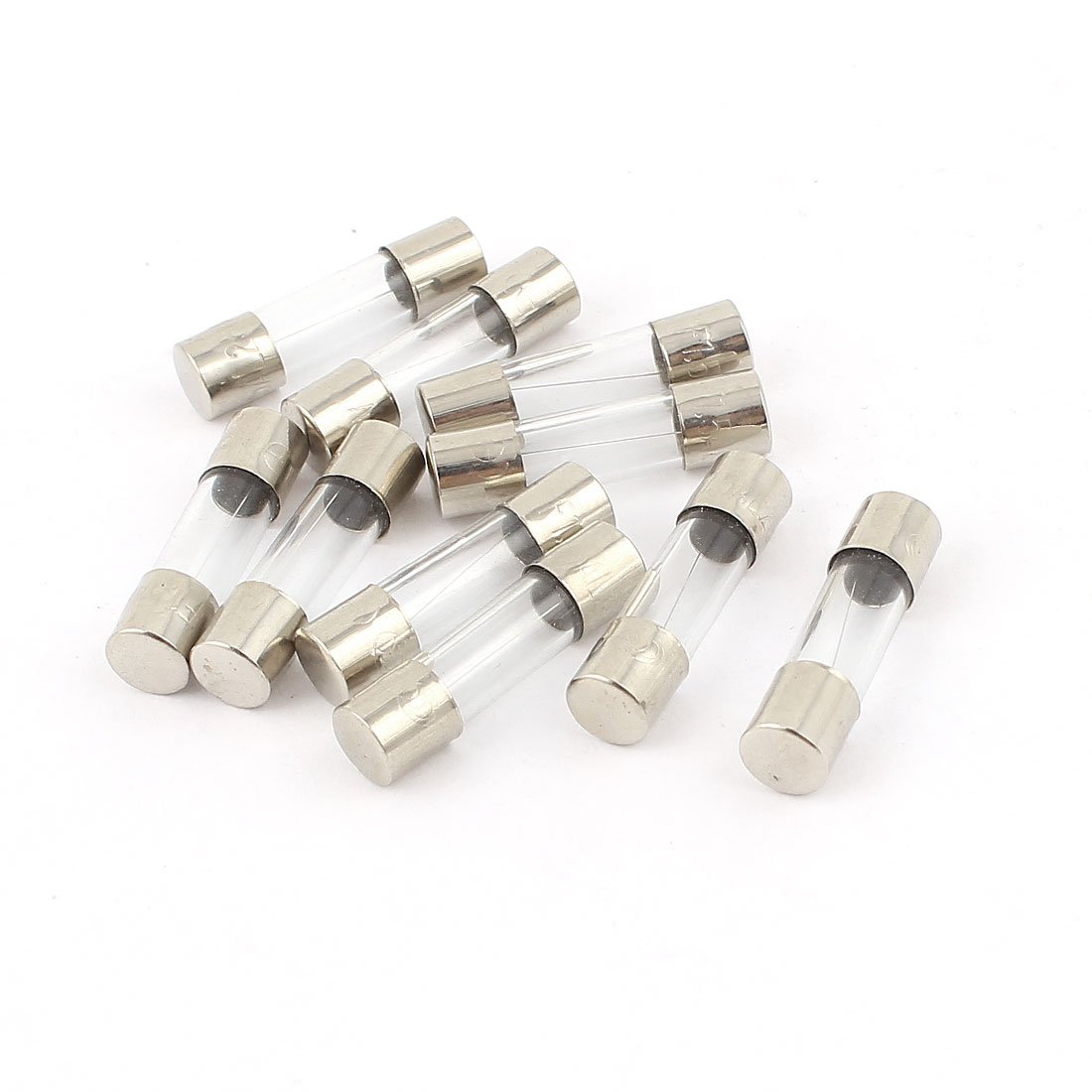 sourcingmap 10Pcs 250V 1.5A Quick Fast Blow Glass Fuses Tube 5mm x 20mm