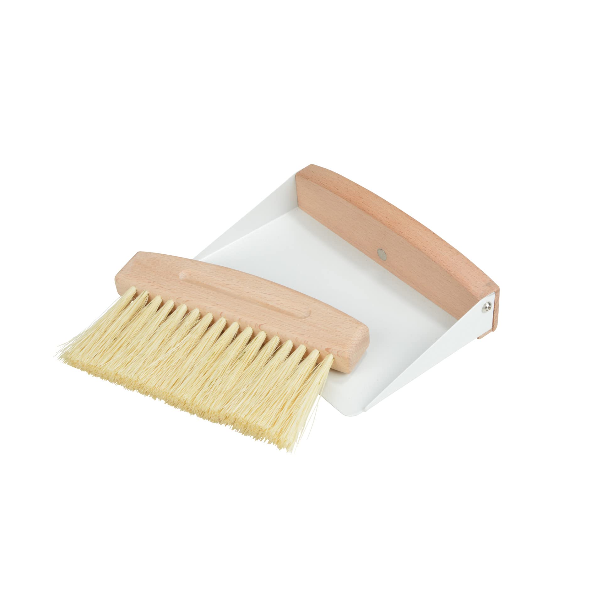 Homéa Dustpan and Brush, White, One Size