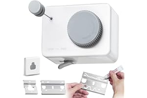 Ruirgo Retractable Clothesline Indoor, Clothes Line Outdoors, Clothesline with Anti-Sagging Function, 165inch Stainless Steel Clothes Drying Line, Can Be Installed in Balcony, Bathroom, Laundry Room