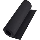 Black eva Foam roll, (1mm to 20mm) Premium Cosplay EVA Foam Sheet,2mm Thick,49"x13.5",High Density 86kg/m3 for Cosplay Costume, Crafts, DIY Projects by MEARCOOH