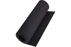 Black Foam Sheets Roll, Premium Cosplay EVA Foam Sheet,2mm Thick,(1mm to 20mm),49"x13.5",High Density 86kg/m3 for Cosplay Cos