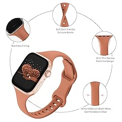 Slim Thin Narrow Bands Compatible with Apple Watch