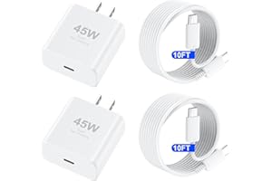 DULOCH iPhone 17 16 Pro Max Charger Fast Charging, 45W USB C iPhone 17/16 Super Fast Charger Block with 10ft Long Type C Charging Cable Cord for iPhone 17 Pro Max/17 Pro/Air/17/16/16Pro/16ProMax/Plus/15/S25