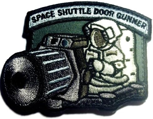 The Foliage Tactical Space Shuttle Door Gunner Patch Combat Army Morale Patch