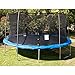 JumpKing 15 Foot Outdoor Trampoline & Safety Net Enclosure Kit, Blue | JK15VC2