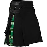 Allsafe Traders Men Modern Hybrid Tartan Kilt with Cargo Pocket