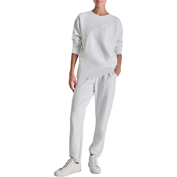 DKNY Women's Performance Sweatshirt, Black, Medium at Amazon