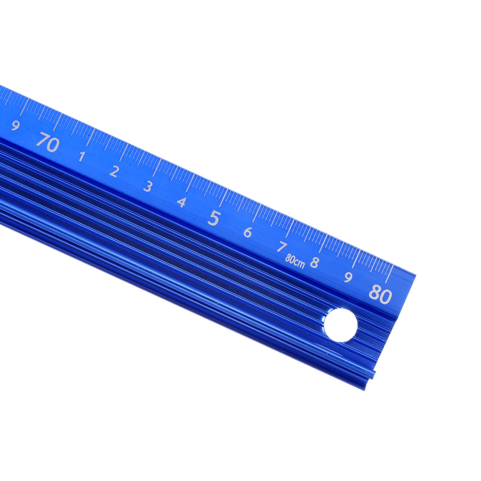 Kozelo Aluminum Alloy 80cm Precision Metal Ruler - Protective, Anti-Slip, Anti-Leakage for Office, Drawing, Cutting