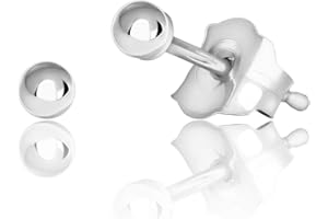 Honolulu Jewelry Company 14K Real Gold Polished Round Ball Stud Earrings, 2mm - 10mm