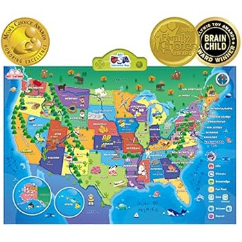 Amazon Popar Kid S World Map Interactive Wall Chart Amazon Popar Kid S World Map Interactive Wall Chart