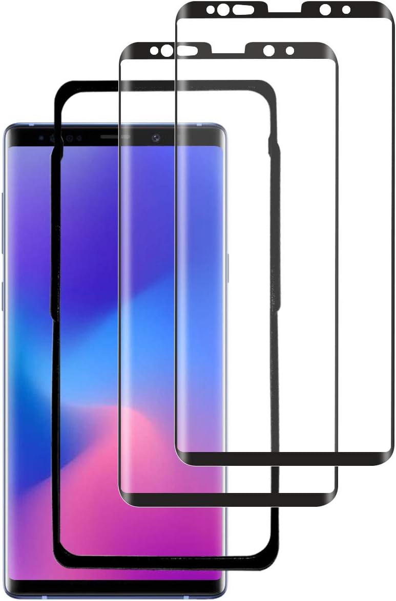 ROSEE Note 9 Screen Protector Glass (2 PACK) (Alignment Frame Tool),Note 9 Screen Protector Tempered Glass 9H Hardness/ 3D Curved/Case Friendly/HD Clear Film for Samsung Galaxy Note 9