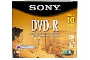 Sony 10DMR47R4 DVD-R Jewel, 10-Pack