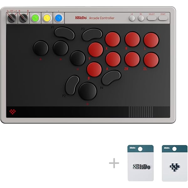 PXN X8 Arcade Stick - Fight Stick Joystick with Turbo and Green