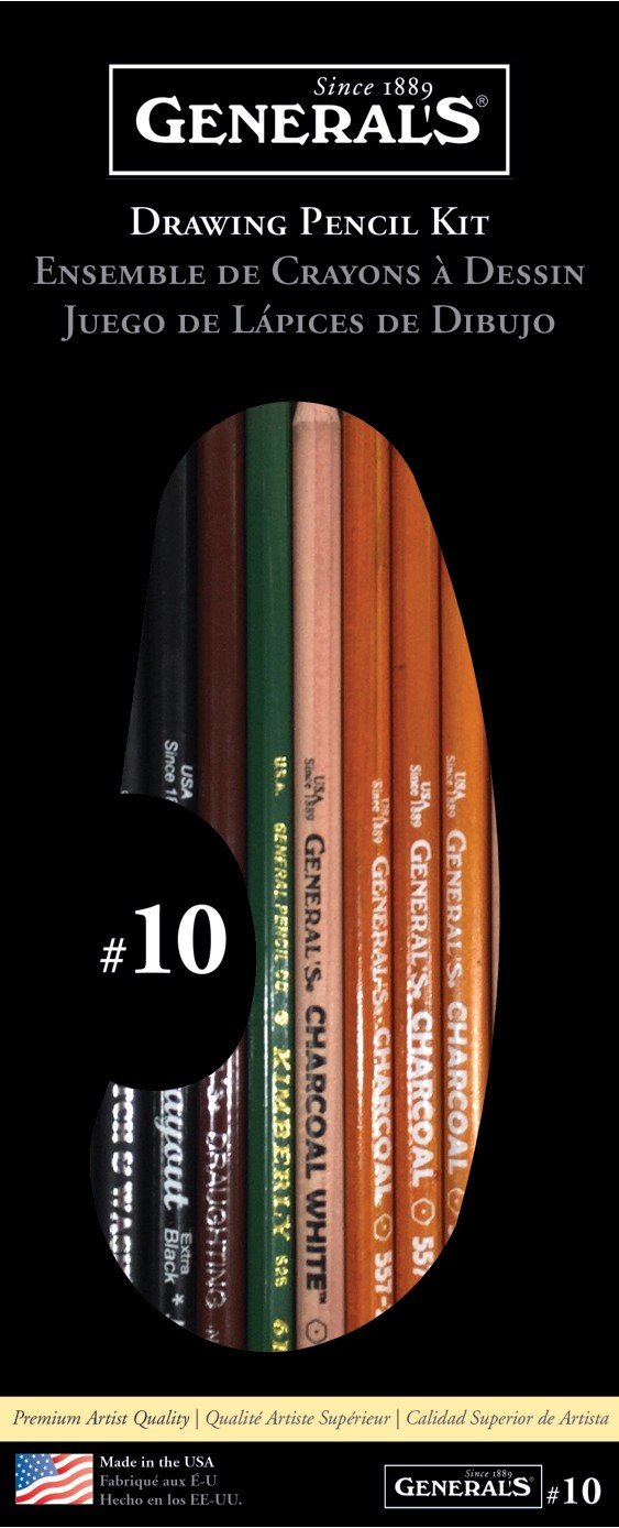 General Pencil Drawing Pencil Kit Piece, Graphite, Assorted, 12 Count (Pack of 1)
