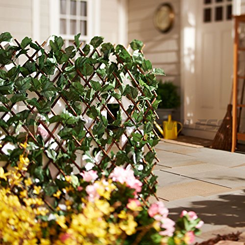 Windscreen4less Artificial Leaf Faux Ivy Expandable/Stretchable Privacy