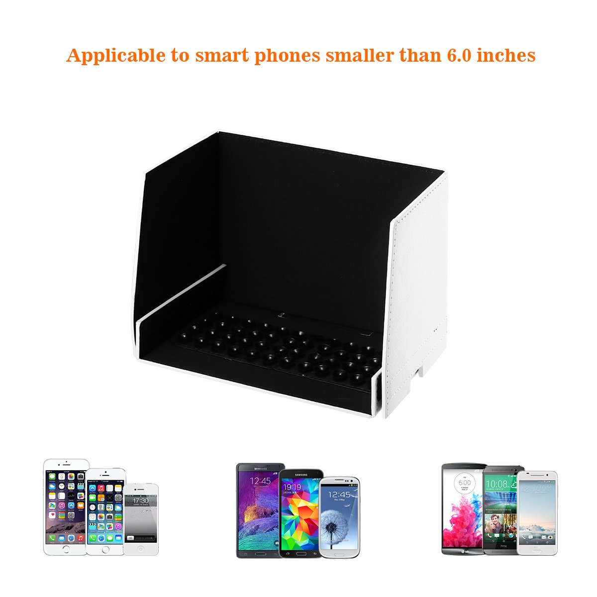 Powerextra 5.5 Inches Tablet Monitor Sunshade Hood for DJI Mavic pro, Spark, Phantom 2/3 and Phantom 4/4 Pro Transmitters, Fit for iPad mini 4/3/2, Samsung Galaxy 8.0 Tab S2/3, Nexus Tab 7/8