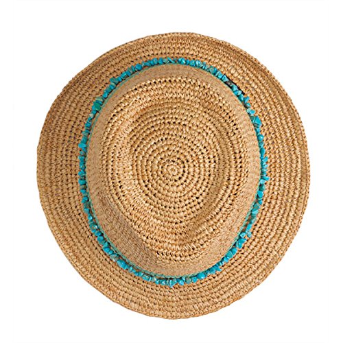 Wallaroo Women's Tahiti Sun Hat - Fedora-Style Sun Hat, Turquoise