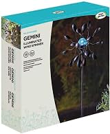 Gemini Wind Spinner with Solar Crackle Globe view 4