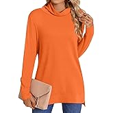 LONGYUAN Women's Tunic Tops Long Sleeve Shirts Turtleneck 2026 Trendy Lightweight Sweaters