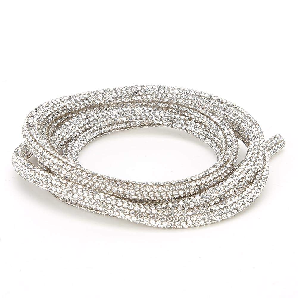 Sparkling Crystal Rhinestone Chain - Silver Rhinestone Chain DIY Sewing Accessories for Wedding Decoration Crafts Clothes Sewing Jewelry DIY
