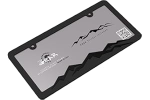 CUSTOM CAR GEAR Mountain License Plate Frame Bracket Blackout Edition