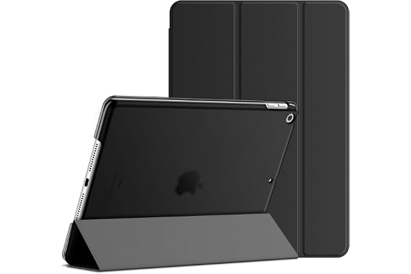 JETech Case for iPad 10.2-Inch (2021/2020/2019 Model, 9/8/7 Generation), Auto Wake/Sleep Cover (Black)
