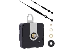 MakerTick High-Torque Clock Movement Kit – Long Shaft Mechanism with 8 inch Hands, Battery-Operated Motor for 17'' to 20'' Large Wall Clocks, DIY Repair & Replacement