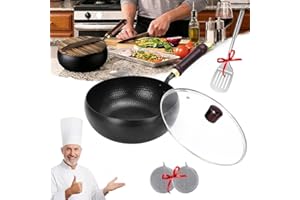 Uncoated Thick Iron Pot, 2026 New Japanese Uncoating Cast Iron Pot with Lid for Cooking, Frying, Sautéing, Steaming, Perfect 