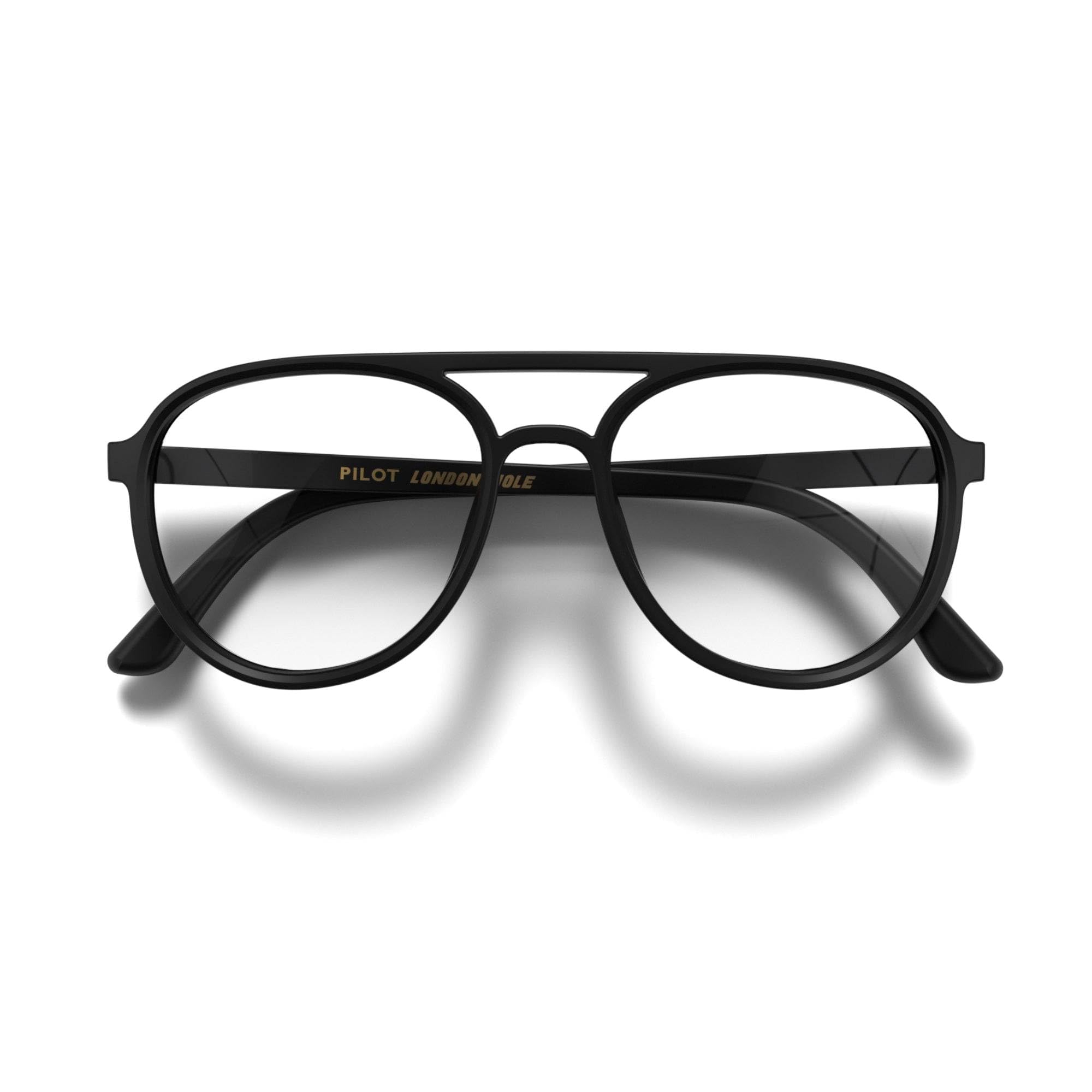 LONDON MOLE® Pilot slim lightweight reading glasses | Classic pilot style frame | Refined timeless readers | Unisex | Spring hinges