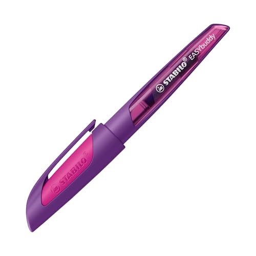 Ergonomic School Fountain Pen - STABILO EASYbuddy - M Nib - Purple/Magenta