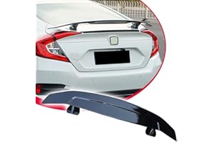 Acmex 46.7Inch Universal Rear Spoiler, GT Style ABS Racing Spoiler Wing Lightweight, Glossy Black Rear Trunk Spoiler Wing Lid Tail Deck…