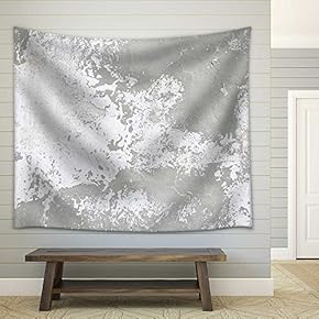 Bright Gray Grunge Background Old Wall Texture - Fabric Wall Tapestry Home Decor - 51x60 inches