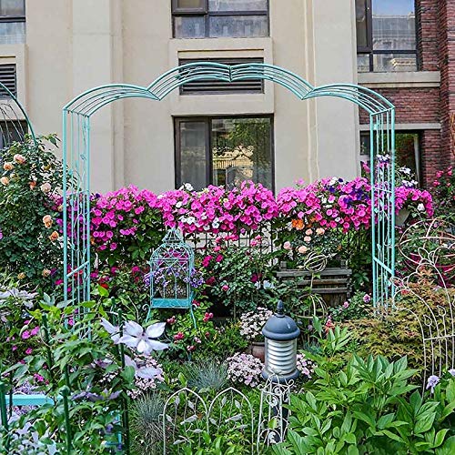 LBSY Rosenbogen aus Metall, 5,9 Fuß Breite, 7,8 Fuß Hoch, für Verschiedene Kletterpflanzen, Garten Hinterhof Hochzeiten… – Bild 6