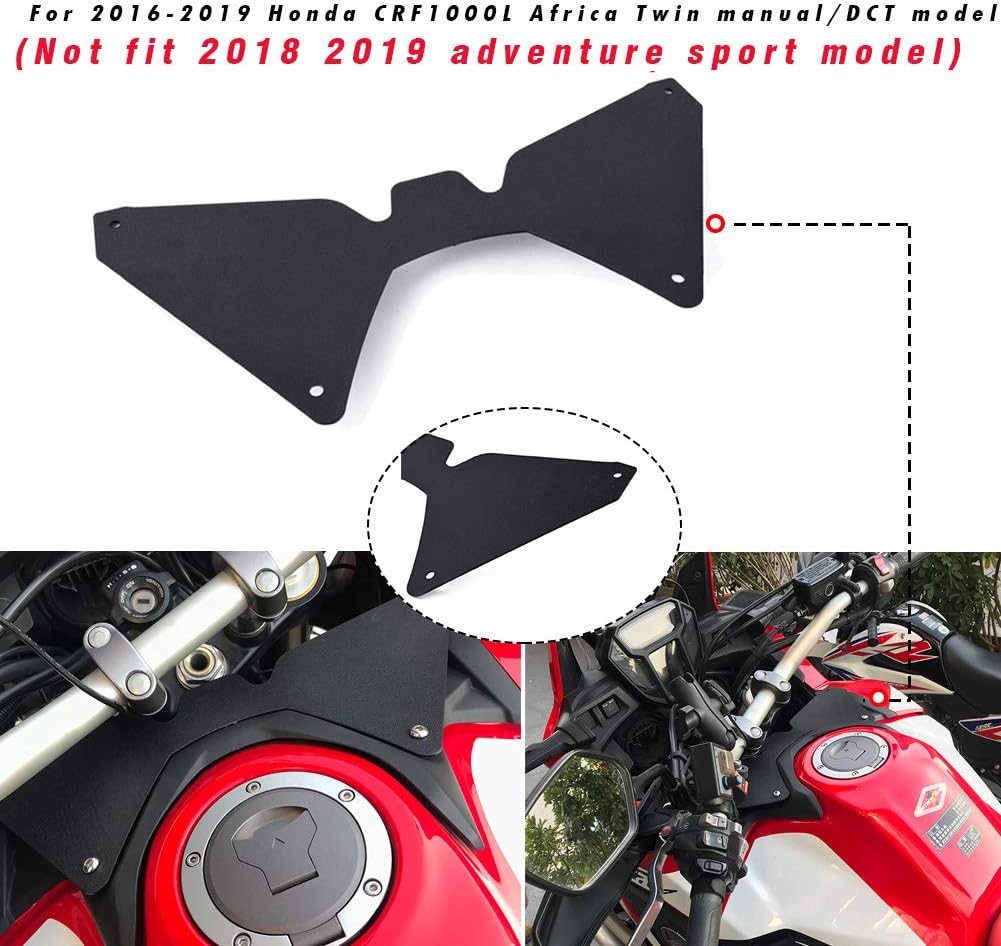 XX eCommerce Motorcycle Motorbike Forkshield Updraft Airflow Deflector Gelmet Visor Anti-shake for 2016-2019 H-o-n-d-a CRF1000L Africa Twin 17 18