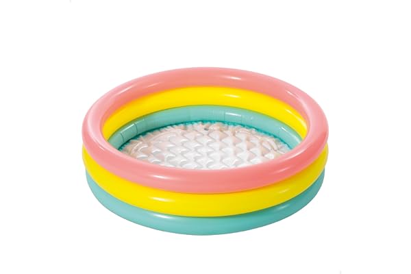 Intex 58924EP 34in x 10in Sunset Glow Soft Inflatable Baby Swimming Pool