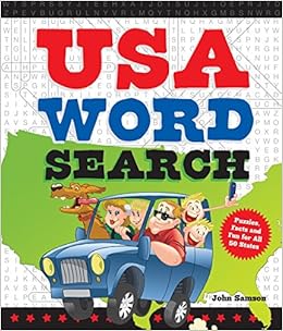 Usa Word Search Puzzles Facts And Fun For 50 States Samson John Amazon Com Books
