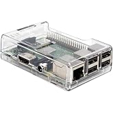 sb components Raspberry Pi 3 Model B+ Transparent Case - Access to All Ports