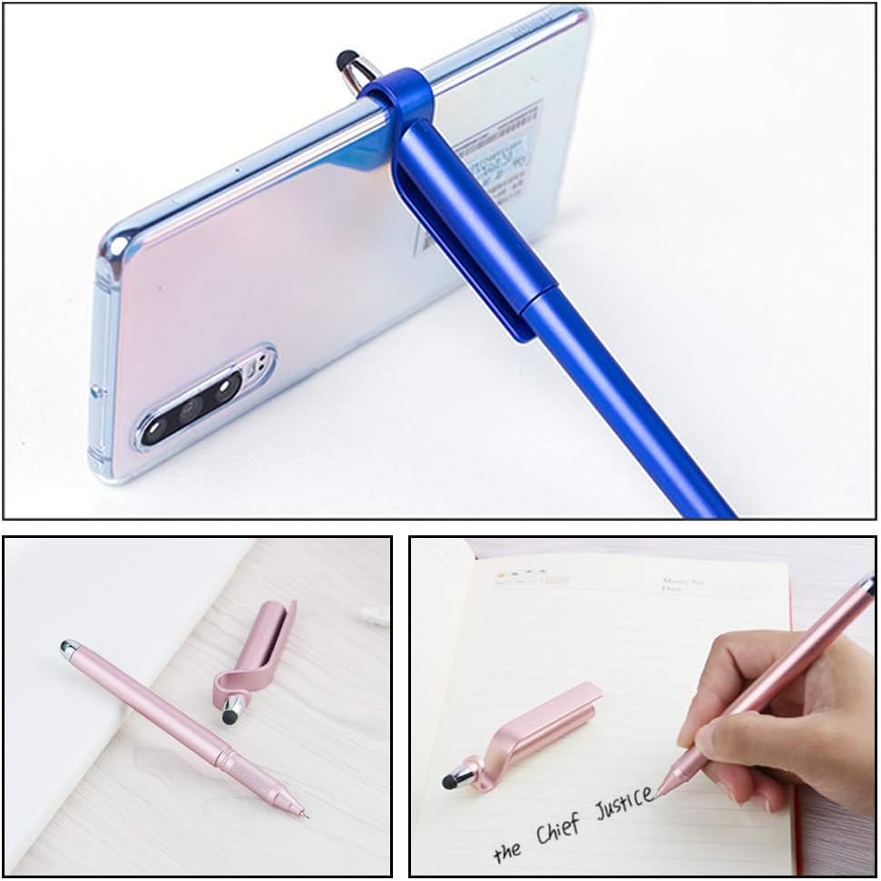 SITAKE Stylus Pen, 12 Pcs Multifunctional 3 In 1 Phone Holder + Capacitive Stylus + Ballpoint Pens - Image 5