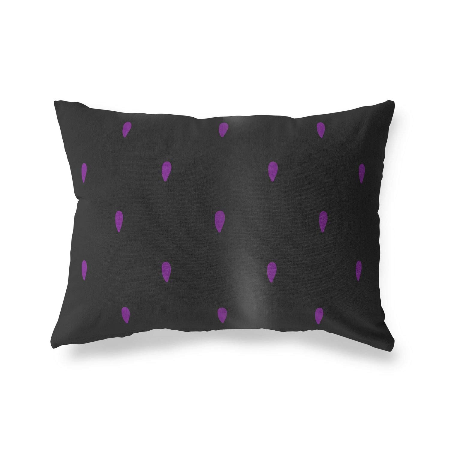 BonaMaison Decorative Cushion Cover, Purple-Black Throw Pillow Covers, Home Decorative Pillowcases for Livingroom, Sofa, Bedroom, Size: 45X60 Cm - Designed and Manufactured in Turkey
