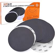 25PCS 150mm Wet and Dry 6 inch Sanding Disc 600 MIX GRIT Hook Loop Sandpaper Pad