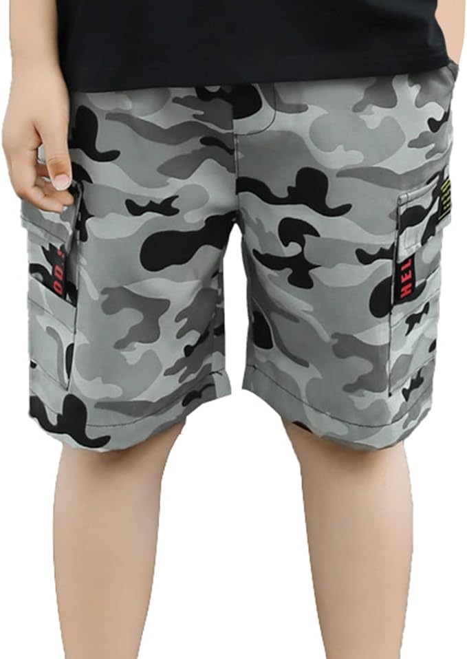 Short Coton Enfant Garçon Été - 13 Couleurs - Taille 1 à 8 Ans - Lavable Machine
