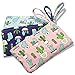 Optimech Set of 3 Cactus Pattern Canvas Zipper Coin Purse Wallet Bag Cosmetic Pen Pencil Stationery Pouch Bag Case by Erlvery DaMain