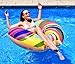 Cooluli Gigantic Rainbow Swirl Donut Pool Float - Fun for All Ages, 51-Inches