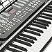 Hamzer 61 Key Electronic Music Electric Keyboard Piano - Black
