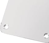 White Hinge Set of 2 12 Inch Satin Aluminium Door Finger Plates 75mm view 2