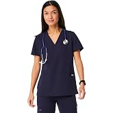 FIGS Casma Scrub Top for Women | Classic Fit, 3 Pockets, Four-Way Stretch, Anti-Wrinkle